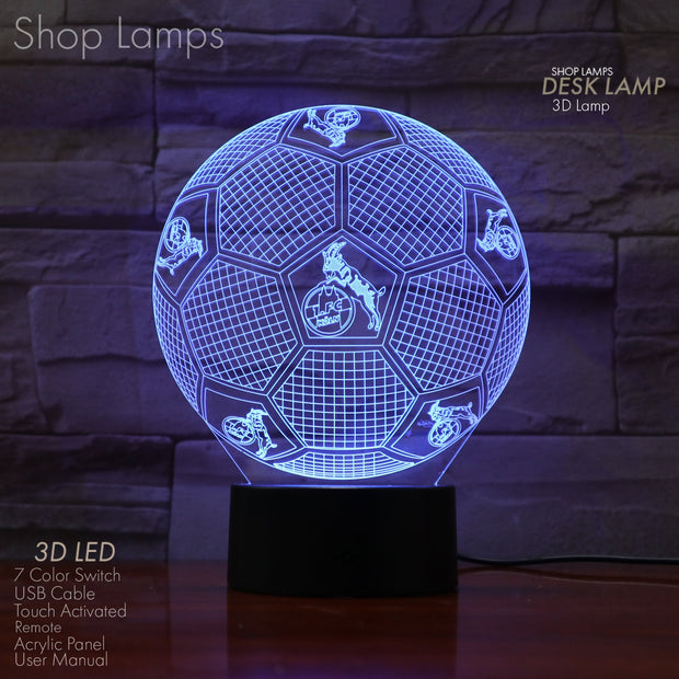 FC Köln 3D Lamp