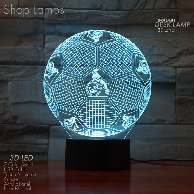 FC Köln 3D Lamp