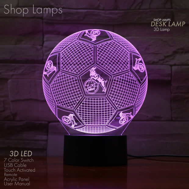 FC Köln 3D Lamp