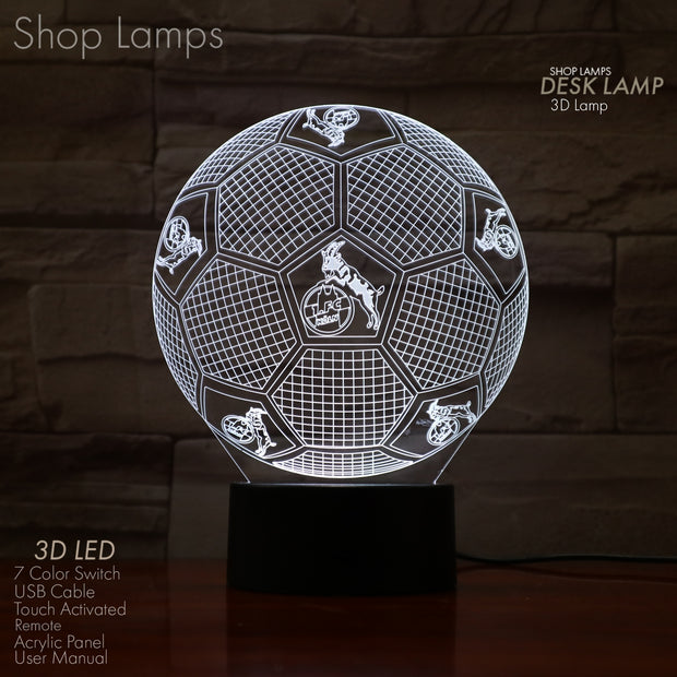 FC Köln 3D Lamp