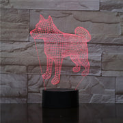 Bull Terrier Dog 3D Lampen 7 Color USB Night Lamp LED for Kids Birth Creative Bedside Decor Gift Support Free Dropshipping 1910