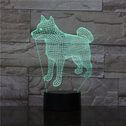 Bull Terrier Dog 3D Lampen 7 Color USB Night Lamp LED for Kids Birth Creative Bedside Decor Gift Support Free Dropshipping 1910