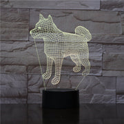 Bull Terrier Dog 3D Lampen 7 Color USB Night Lamp LED for Kids Birth Creative Bedside Decor Gift Support Free Dropshipping 1910