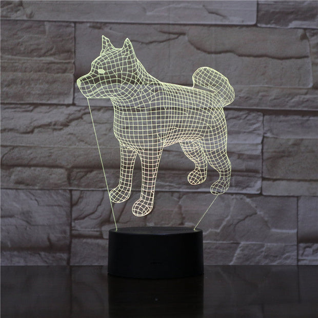 Bull Terrier Dog 3D Lampen 7 Color USB Night Lamp LED for Kids Birth Creative Bedside Decor Gift Support Free Dropshipping 1910