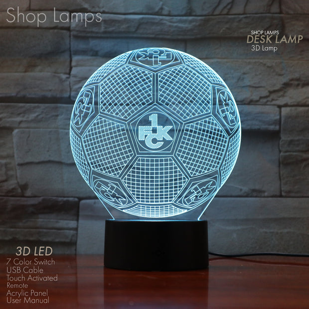 FC Kaiserslautern 3D Lamp