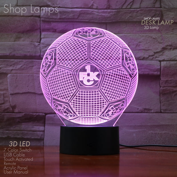 FC Kaiserslautern 3D Lamp