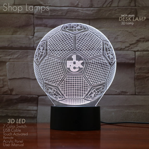 FC Kaiserslautern 3D Lamp