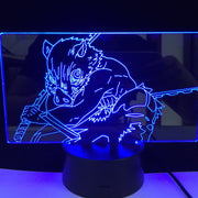 Acrylic Led Night Light Anime Demon Slayer Agatsuma Zenitsu Figure for Kids Child Bedroom Decor Cool Kimetsu No Yaiba Lamp Gift