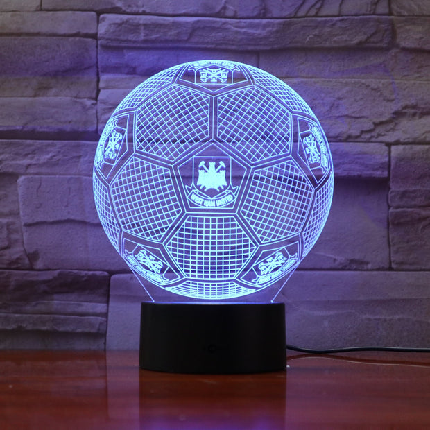 West Ham 3D Lamp