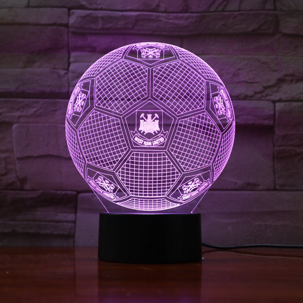 West Ham 3D Lamp