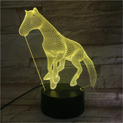Creative Night Light 7 Color 3D Lamp Kids Room Dog Toy Led Lighting Table Lamp for Child Bedside Decor Gift 588