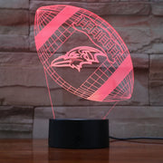 Ravens 3D Lamp