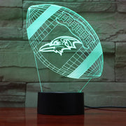 Ravens 3D Lamp