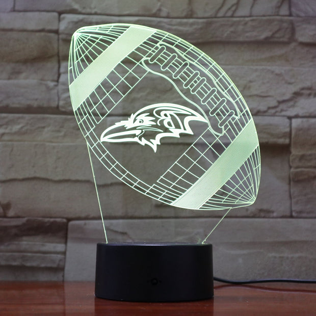 Ravens 3D Lamp