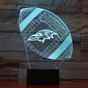 Ravens 3D Lamp
