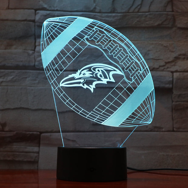 Ravens 3D Lamp