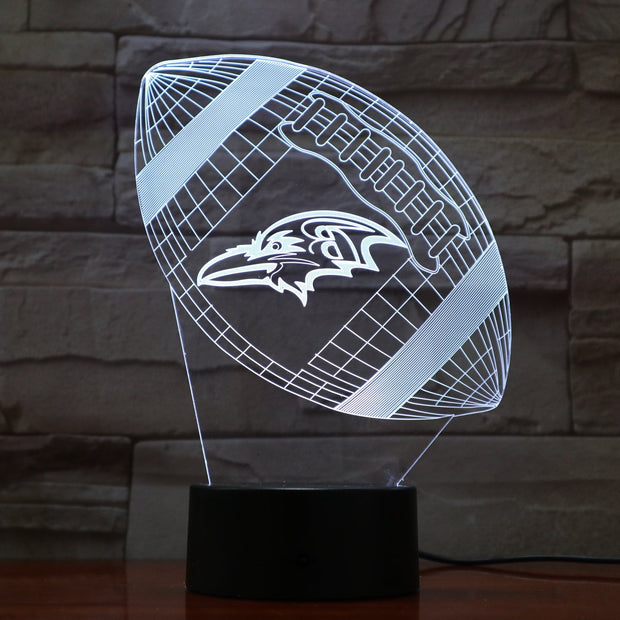 Ravens 3D Lamp