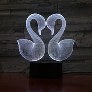 Swan 3D Lamp