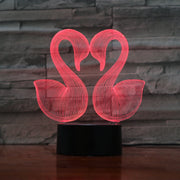 Swan 3D Lamp