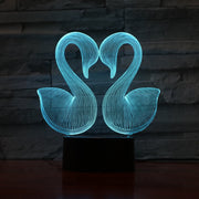 Swan 3D Lamp