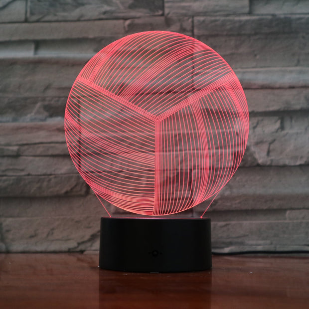 Volleyball 3D Lamp