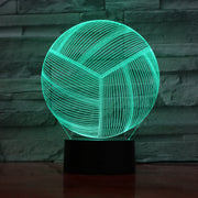 Volleyball 3D Lamp