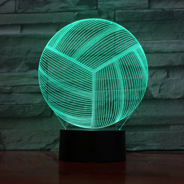 Volleyball 3D Lamp