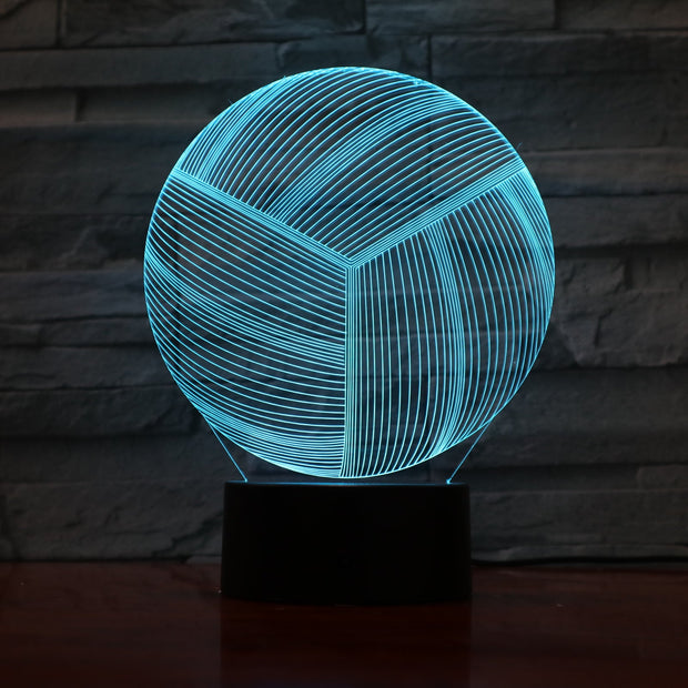 Volleyball 3D Lamp
