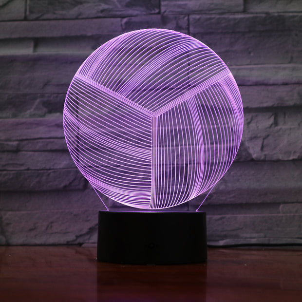 Volleyball 3D Lamp