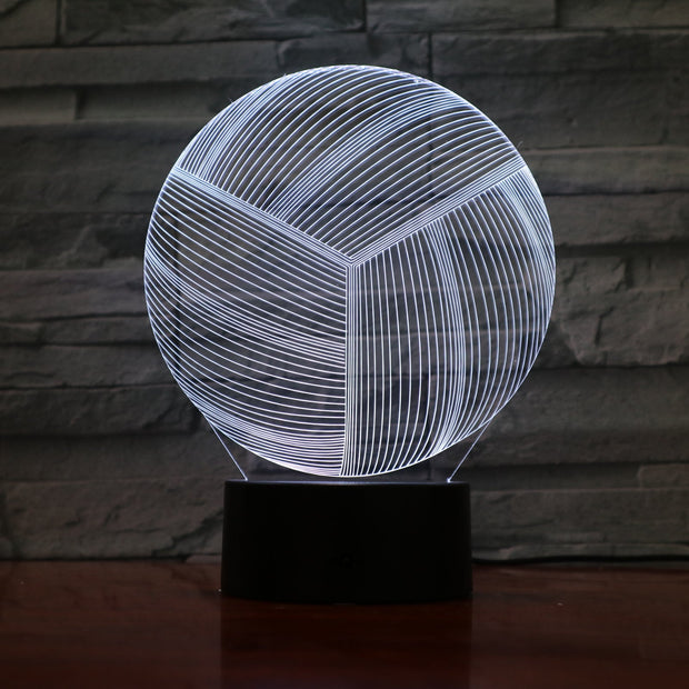Volleyball 3D Lamp