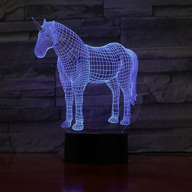 Unicorn 3D Lamp