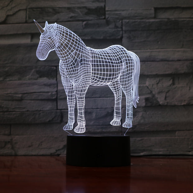 Unicorn 3D Lamp