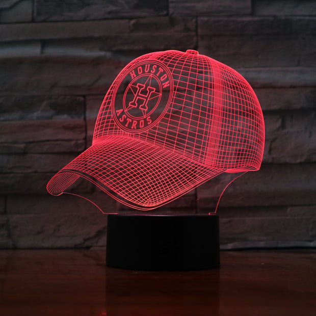 Astros Cap 3D Lamp
