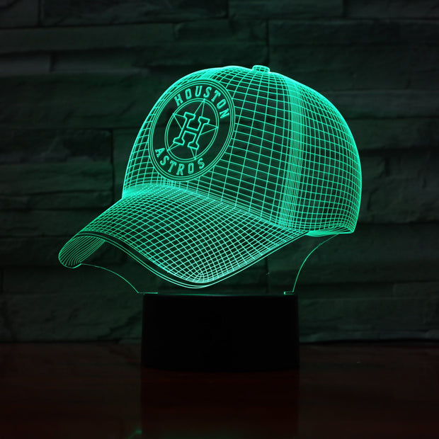 Astros Cap 3D Lamp