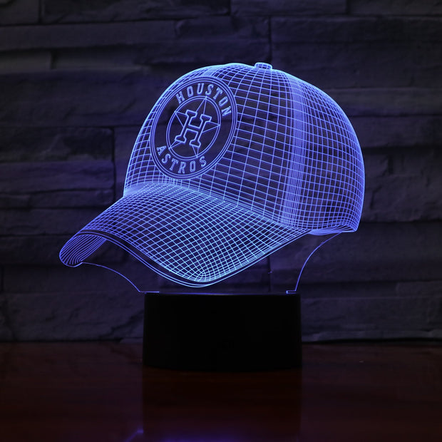 Astros Cap 3D Lamp