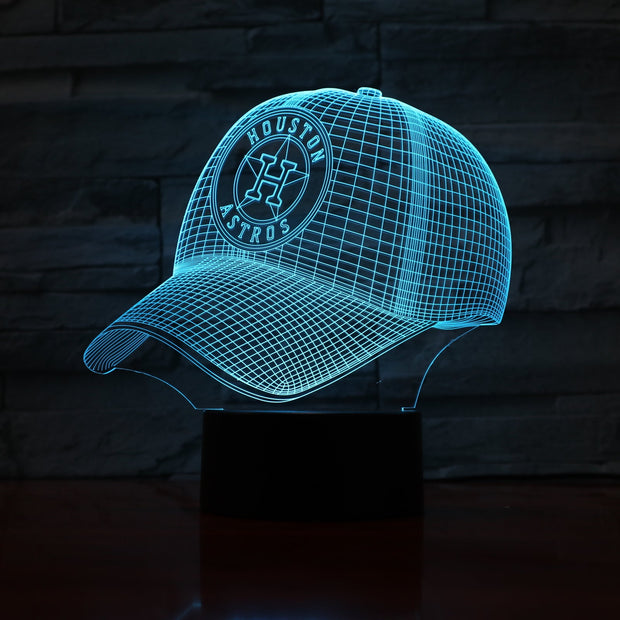 Astros Cap 3D Lamp