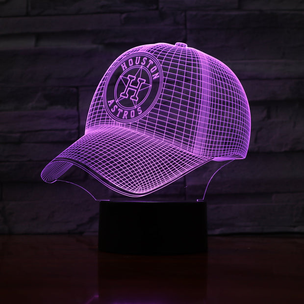 Astros Cap 3D Lamp