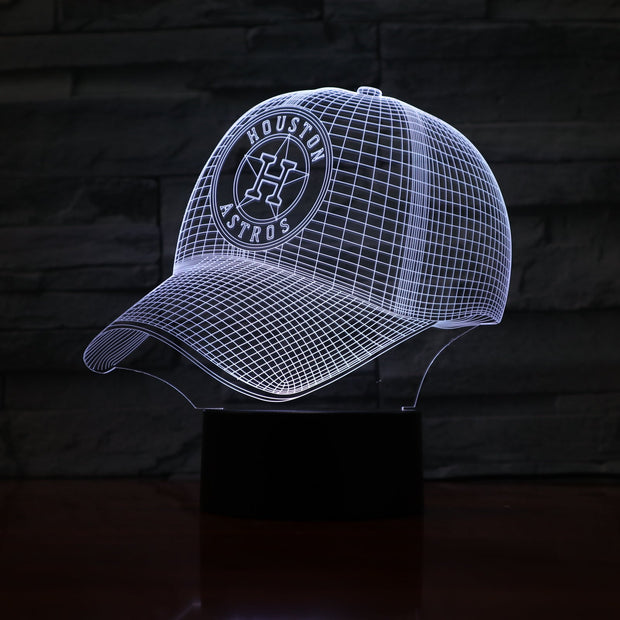 Astros Cap 3D Lamp