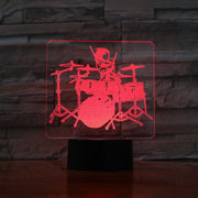 Drummer 3D Lamp