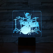 Drummer 3D Lamp