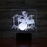 Drummer 3D Lamp