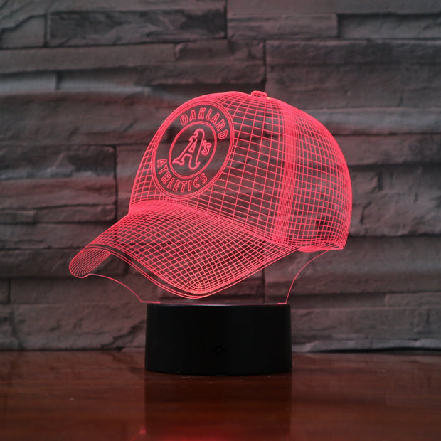 Athletics Cap 3D Lamp