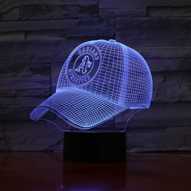 Athletics Cap 3D Lamp