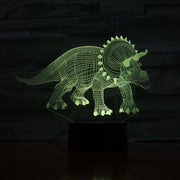 Triceratops 3D Lamp