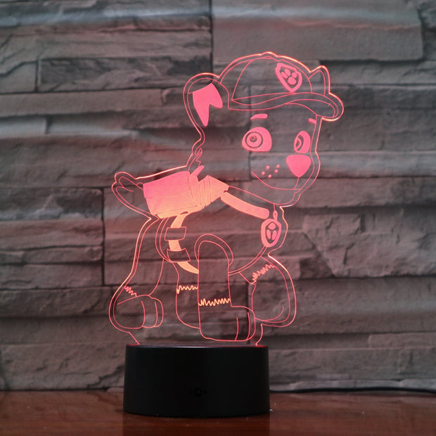Paw Patrol 3D Lamp