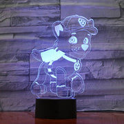 Paw Patrol 3D Lamp
