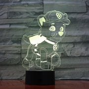 Paw Patrol 3D Lamp