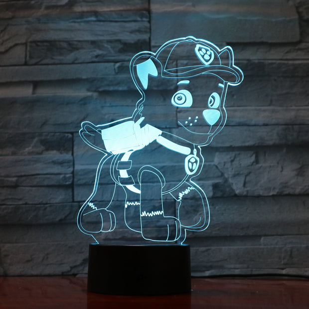 Paw Patrol 3D Lamp
