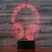 Headphones 3D Lamp
