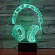 Headphones 3D Lamp
